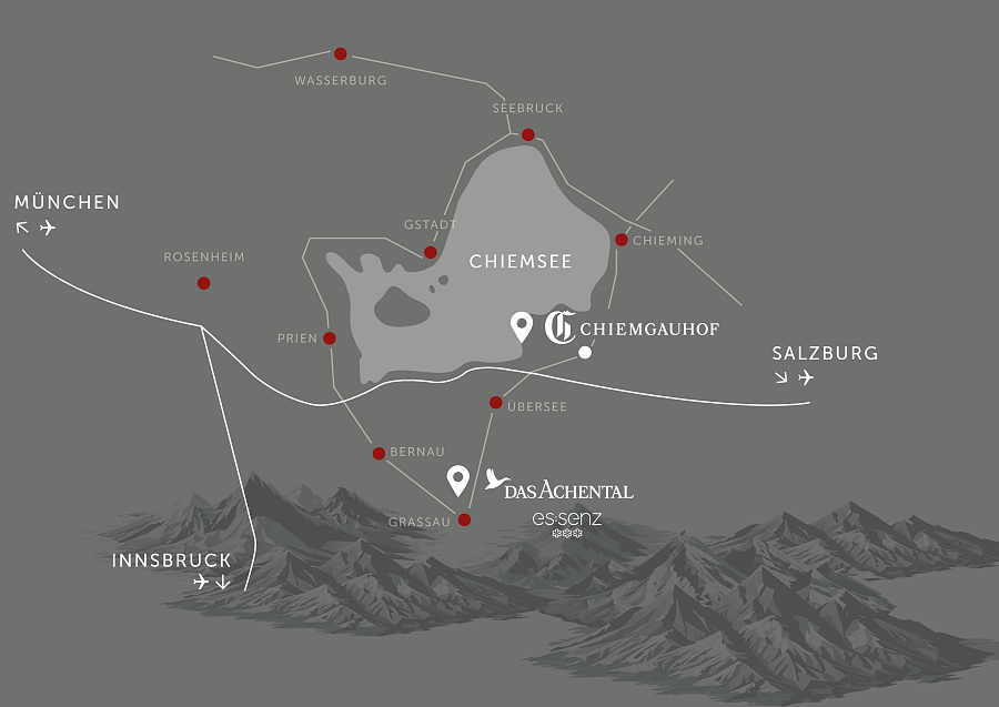 Landkarte-Das Achental_mit Bergen_CGH_Essenz_2025_Grau_RGB_DE